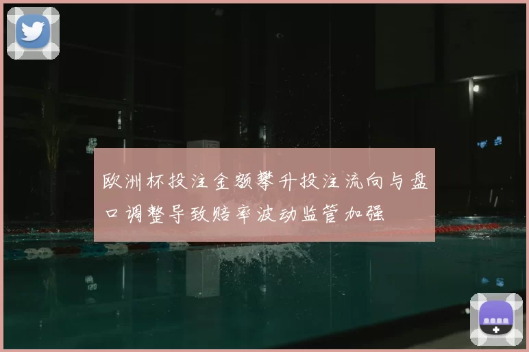 欧洲杯投注金额攀升投注流向与盘口调整导致赔率波动监管加强